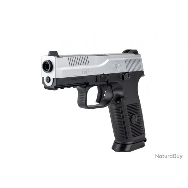 Airsoft - FNS-9 noir et chrome ressort | Cybergun (0000 0007)