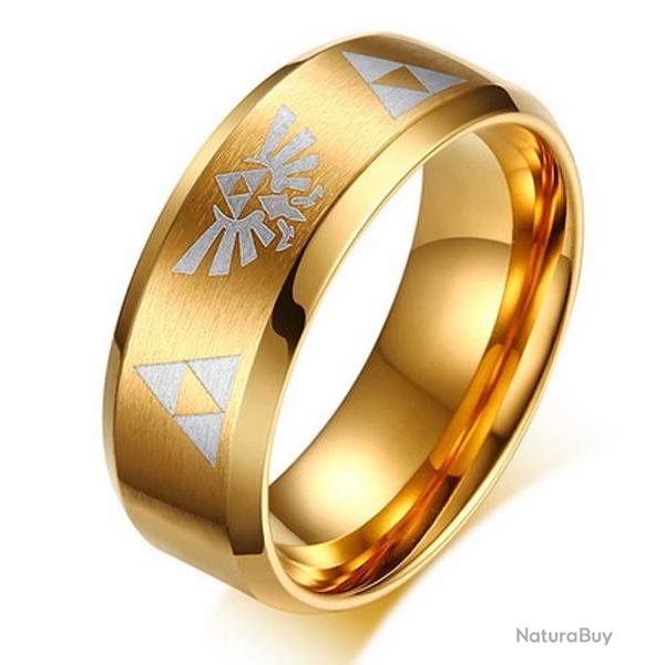 Bague Zelda Anneau Tri Force Link Bijoux Dor Repliksword