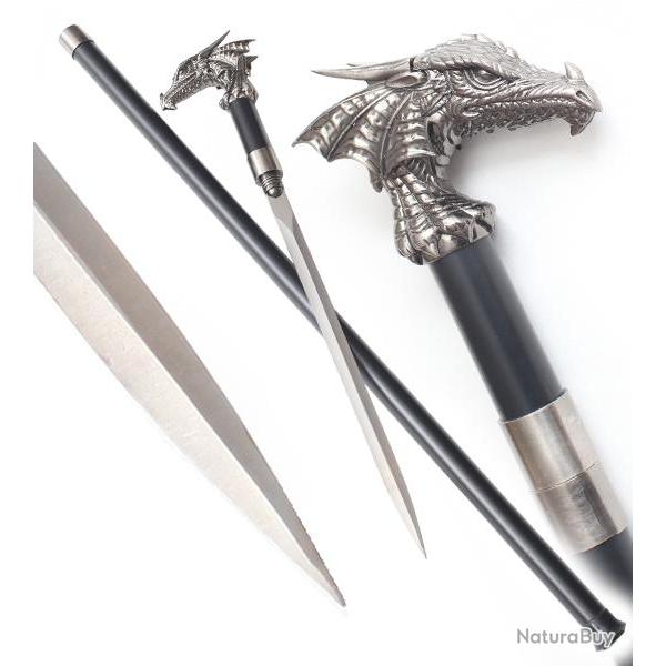 Canne Epee Dragon Canne de Marche Repliksword