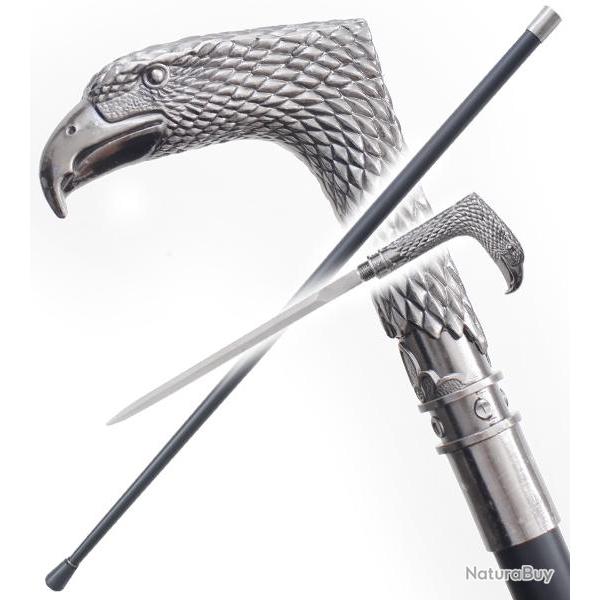 Canne Epee de Marche Aigle Eagle Acier Repliksword