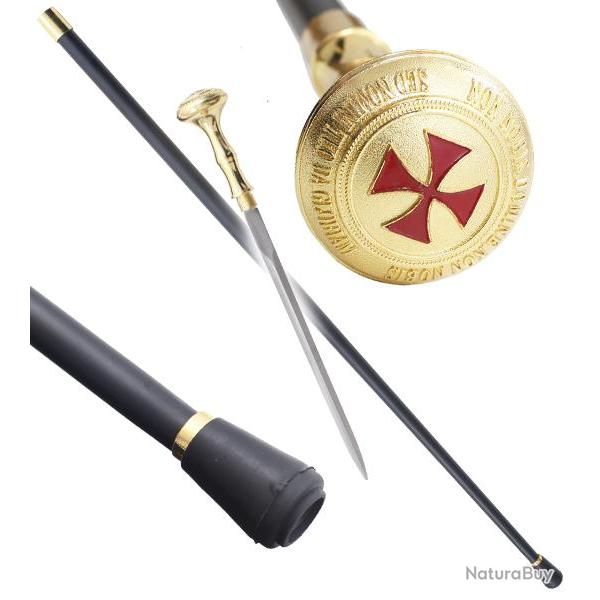 Canne Epee de Marche Chevalier Templier Repliksword