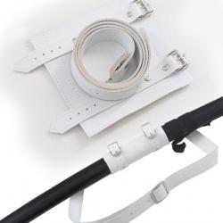 Support Ceinture Katana Ceinturon Epee Sabre Simili Cuir Blanc Porte Epee Katana Japonais Replikswor