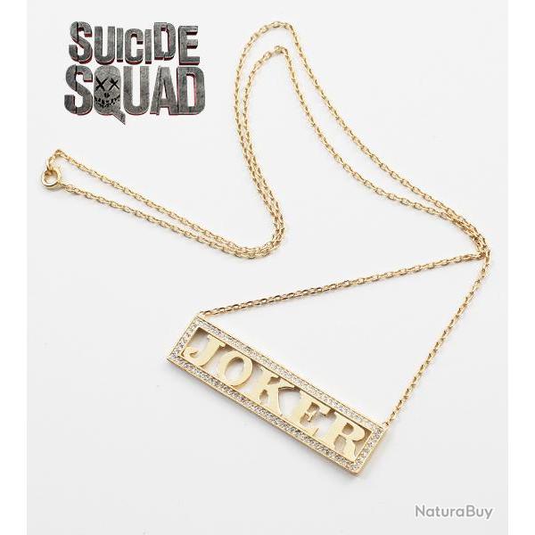 Bijoux de Harley Quinn Pendentif Joker Suicide Squad NN4564 Repliksword