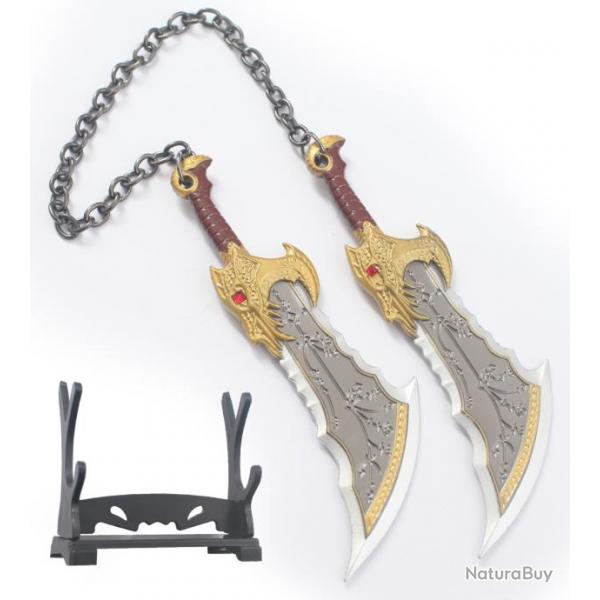 Coupe Papier Lame du Chaos God of War 2 Ouvre Lettres Poignards de Kratos Blade of Chaos Repliksword