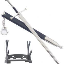 Le Seigneur Des Anneaux Coupe Papier Anduril Epee Aragorn Ouvre Lettre + Presentoir Repliksword