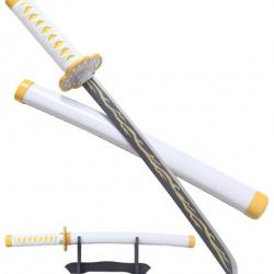 Demon Slayer Coupe Papier Zenitsu Agatsuma Mini Katana Kimetsu No Yaiba Ouvre Lettre 42cm Katana Jap