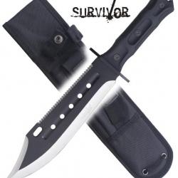 Couteau de Chasse Survivor SV-FIX002BK Survie Repliksword