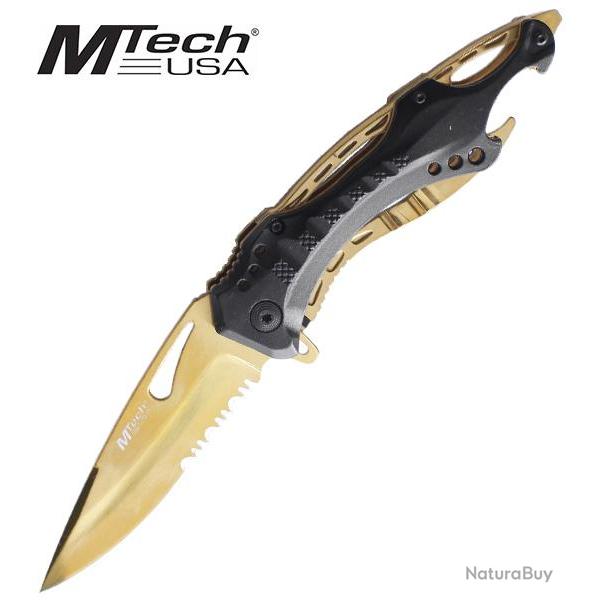 Couteau Pliant Tactique Dore Mtech USA MT-705BG Couteau de Poche Repliksword