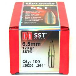 Ogives HORNADY 6,5mm .264 - 129grs SST - 26202 - Boite de 100 unités