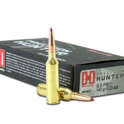 CARTOUCHES HORNADY 6.5PRC ELD-X 143GR par 20