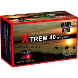 Cartouches XTrem 40 BJ Cal.12/76 N°6 Sphero-Tungsten 40grs - MARY ARM