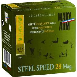 Cartouches Steel Mag 28 Cal.20/76 28grs - MARY ARM