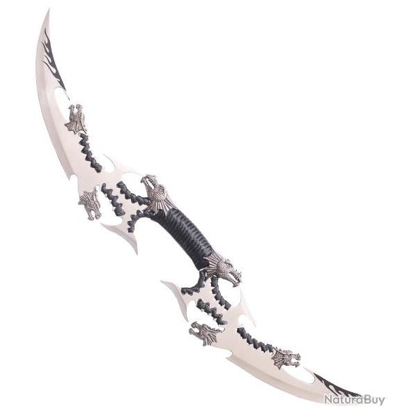 Dague Double Lame Dragon Couteau Fantasy Repliksword