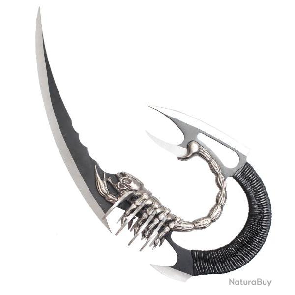 Dague Black Scorpion Couteau Decoration Poignard Fantasy Repliksword