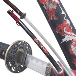 Katana Japonais Dragon Decoration Epee Sabre + Fourreau Katana Japonais Repliksword