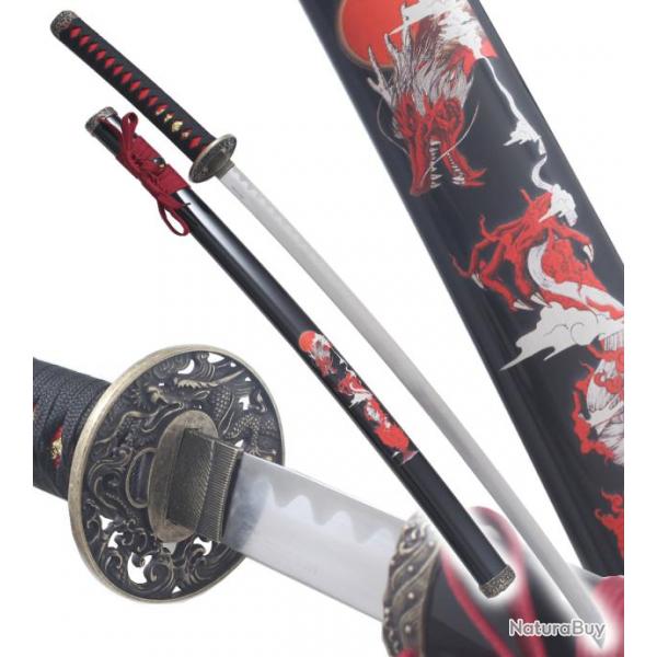 Katana Japonais Dragon Decoration Epee Sabre + Fourreau Katana Japonais Repliksword