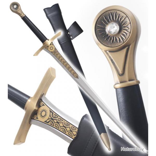 Les Anneaux de Pouvoir Epee Elendil + Fourreau Epee Acier Repliksword