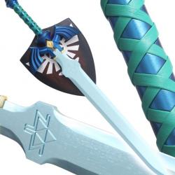 Zelda Epee Link Master Sword Deluxe Edition Tears of The Kingdom Epee TOTK Lame Bleu Deluxe Edition 