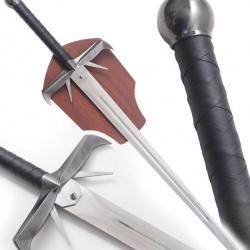 Kurgan Epee Highlander Replique Sabre + Presentoir en Bois Repliksword