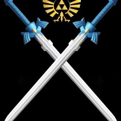 Zelda 2X Epees Link Latex Mousse Excalibur Master Sword Repliksword