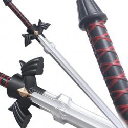 Zelda Epee Link Latex Mousse Master Sword Excalibur Black Edition 80cm Repliksword