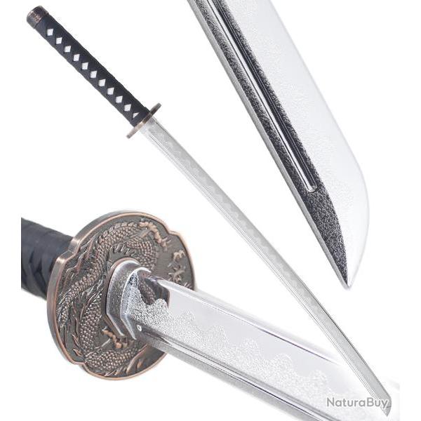 Katana en Polypropylene Argent 105cm Entrainement Epee Combat Katana Japonais Repliksword