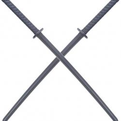 Pack 2 Katanas Sabre en Polypropylene 112cm Entrainement Combat Katana Japonais Repliksword