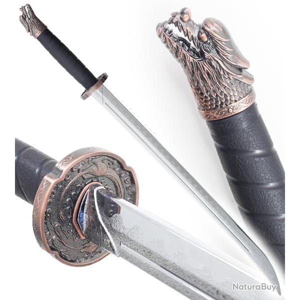 Sabre en Polypropylene Katana Argent Epee Duncan Epee Entrainement Combat Katana Japonais Replikswor