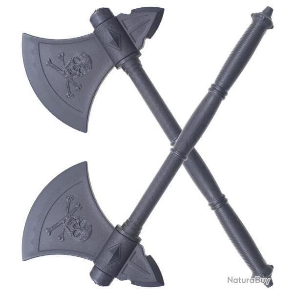 Pack 2 Haches Vikings en Polypropylene Hachette Pirate Repliksword