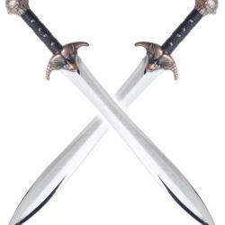 Lot 2 Epees de Combat en Polypropylene 82cm Entrainement Glaive de Frappe Repliksword