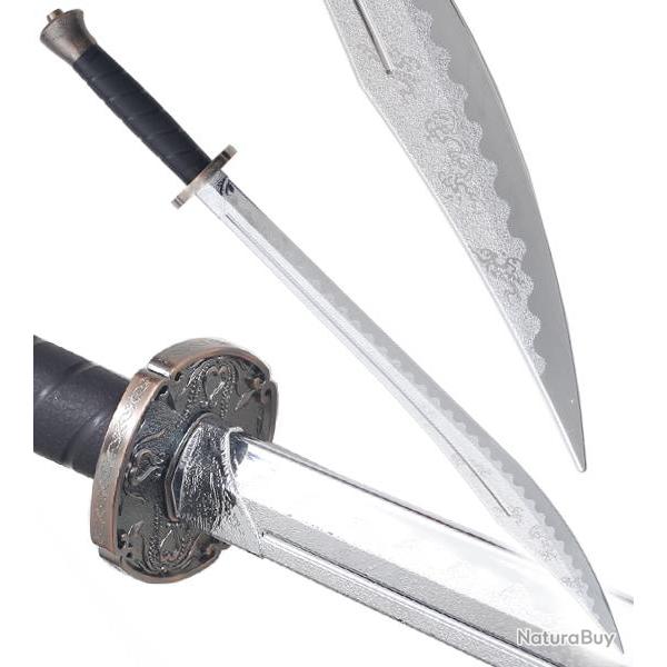 Epee de Frappe Sabre en Polypropylene Argent Epee de Combat Repliksword