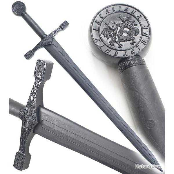 Epee Medievale Excalibur en Polypropylene Epee Entrainement Combat Repliksword