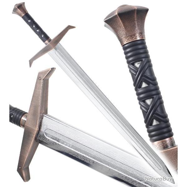 Epee Excalibur en Polypropylene Argent Epee Arthur 1 Main Entrainement Repliksword