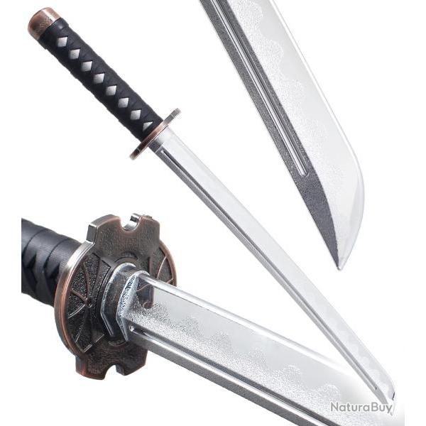 Epee Combat Wakizashi en Polypropylene Argent 66cm Repliksword