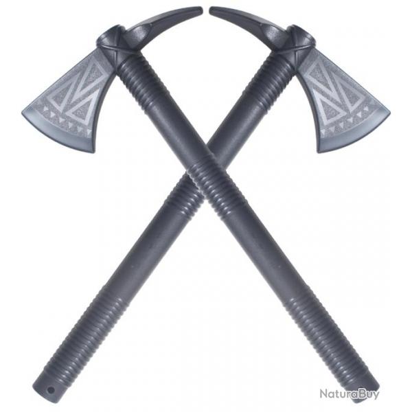 Pack 2 Haches Polypropylene Tomahawk Hachette Plastique Repliksword