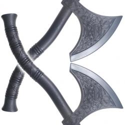 Pack 2 Haches Vikings Hachette Polypropylene Hache Viking Pirate Repliksword