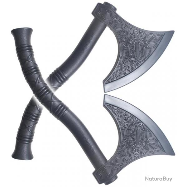 Pack 2 Haches Vikings Hachette Polypropylene Hache Viking Pirate Repliksword