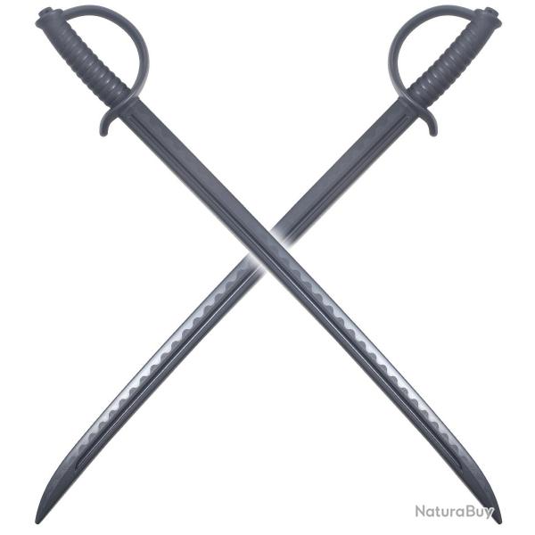 Pack 2 Sabres Polypropylene Epee Pirate Sabre Corsaire Epee 89cm Repliksword