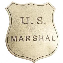 Badge Etoile de Marshal US Denix Badge Acier 113 Repliksword