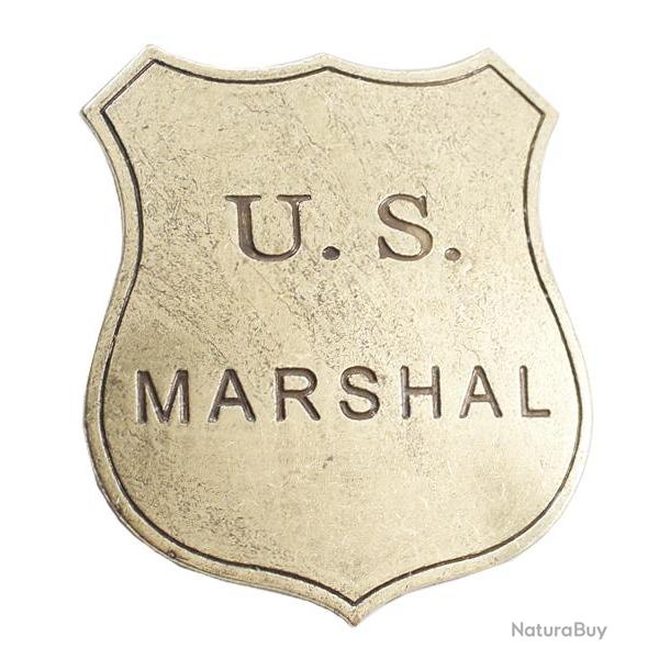 Badge Etoile de Marshal US Denix Badge Acier 113 Repliksword