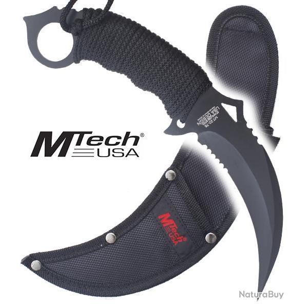 Couteau Karambit Mtech USA MT-20-76BK Black Edition Repliksword