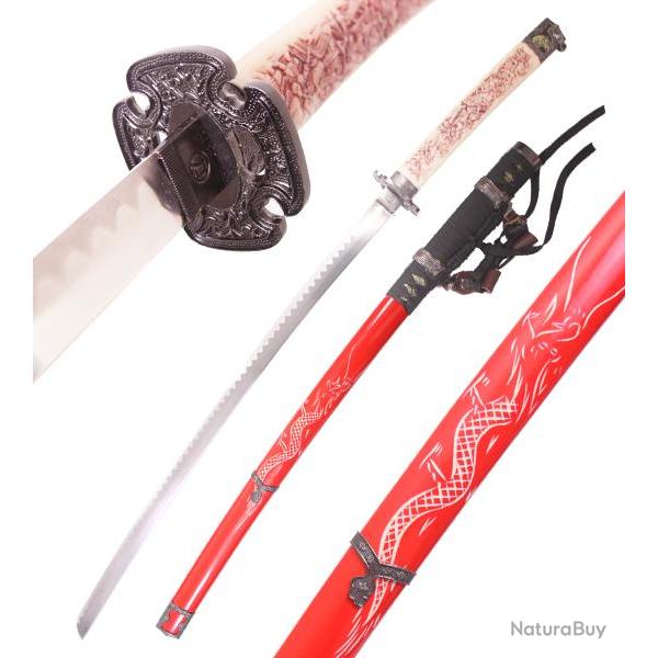 Katana Dragon Red Edition Epee Sabre Decoration Katana Japonais Repliksword