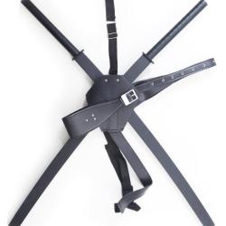 Double Katana Deadpool Epee Sabre Wade Wilson JS2023BK-3 Katana Japonais Repliksword