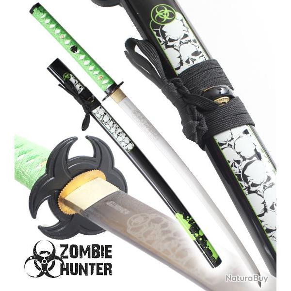 Katana Green Zombie Lame Maru ZS-059GN Epee Sabre Practical Master Cutlery Katana Japonais Replikswo