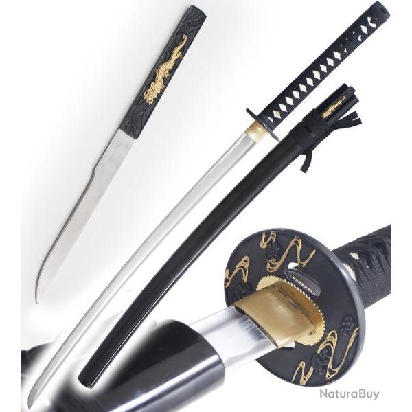 Katana Fudoshin Practical Lame Maru 1045 Epee avec Kozuga K400 Katana Japonais Repliksword