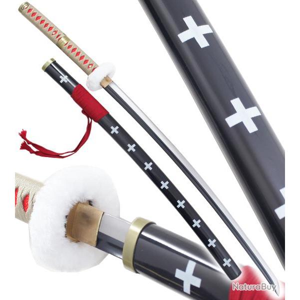 One Piece Katana Tranchant Trafalgar Law Epee Lame Maru Sabre Katana Japonais Repliksword