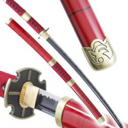 One Piece Katana Kitetsu Zoro Lame Maru 1045 Bushido Epee Sabre Practical Katana Japonais Replikswor