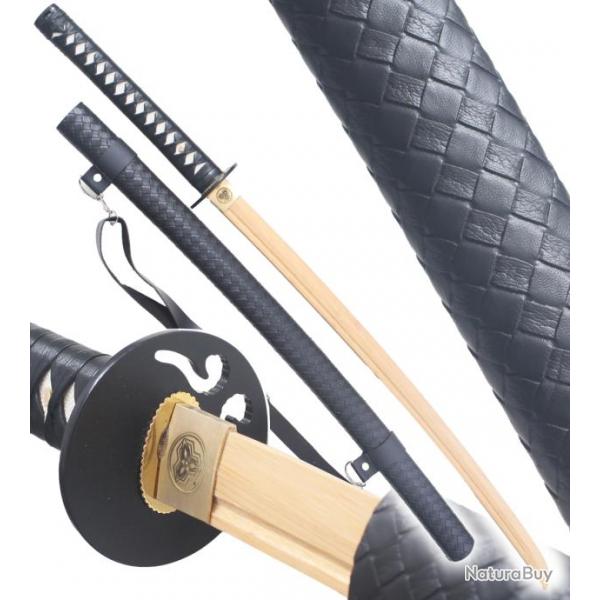 Danzan Katana Ronin Sabre en Bois Epee Entrainement - Lame Bois Katana Japonais Repliksword