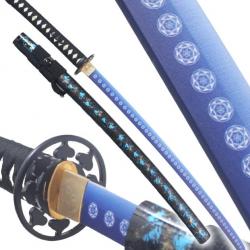 Danzan Katana Blue Moon Sabre en Bois Epee Entrainement - Lame Bois Katana Japonais Repliksword