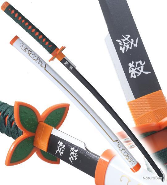 Demon Slayer Katana en Bois Lame en Bois Mitsuri Kanroji Epee en Bois